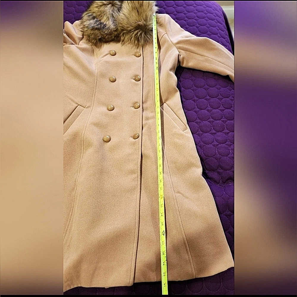 NWT Hearts and Roses 3874 Chrissette Coat/ Detachable Faux Fur Collar Size 14 - Picture 5 of 12